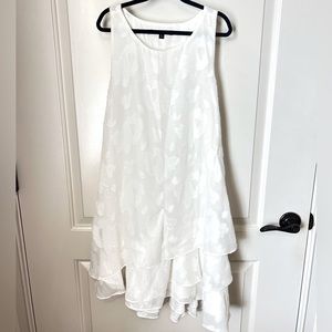 Gianni Bini White Floral Sleeveless Mini Dress - Size S